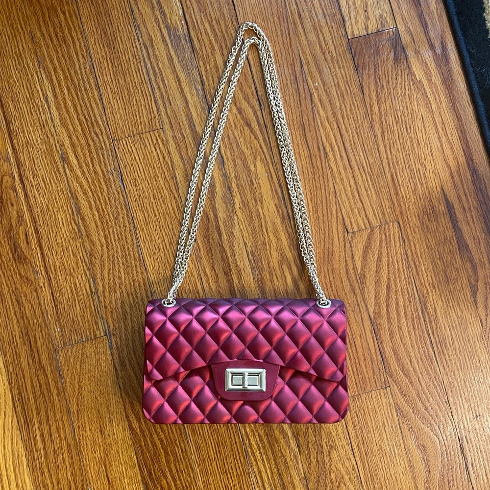 Ruby Red Quilted Bag - image 2